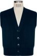 V-Neck Button Front Sweater Vest For Sale