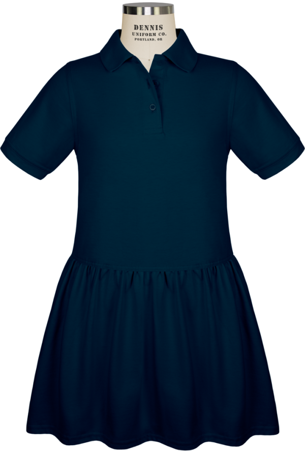 Short Sleeve Jersey Polo Dress For Discount