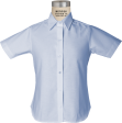 Short Sleeve Fitted Oxford Blouse Discount