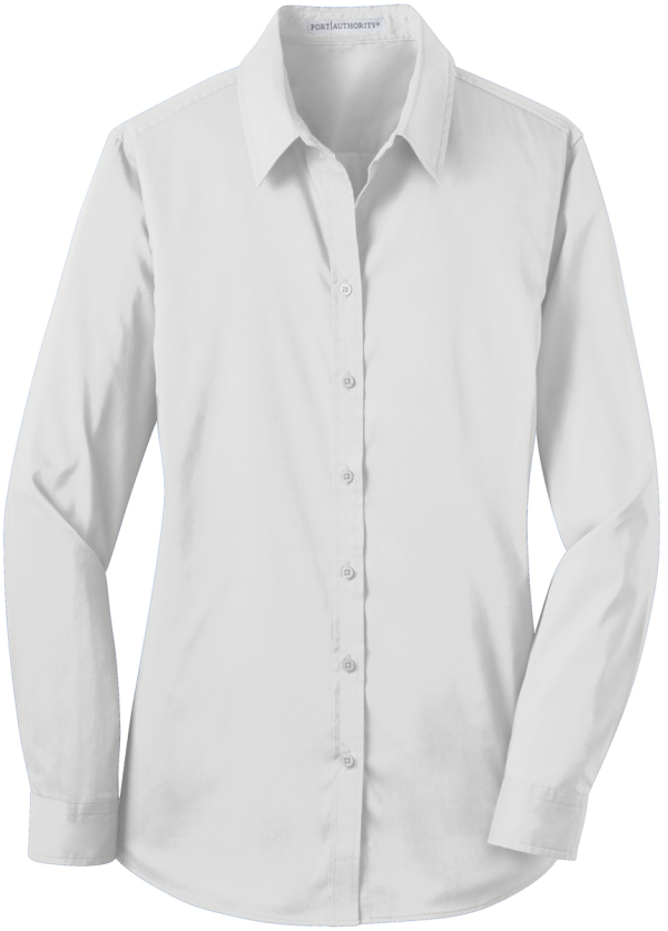 Long Sleeve Stretch Poplin Blouse Online