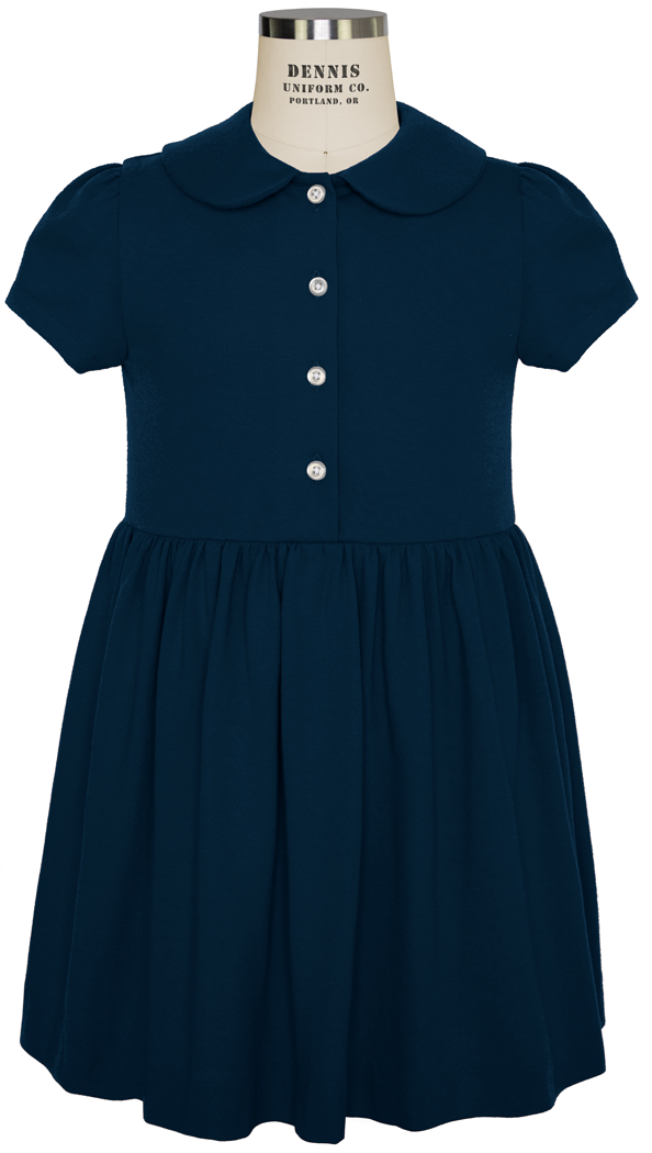 Short Sleeve Button Knit Polo Dress Supply