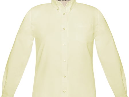 Feminine Fit Long Sleeve Oxford Shirt Online Hot Sale