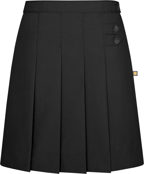 Double Tab Front Pleat Extra Long Skirt Cheap