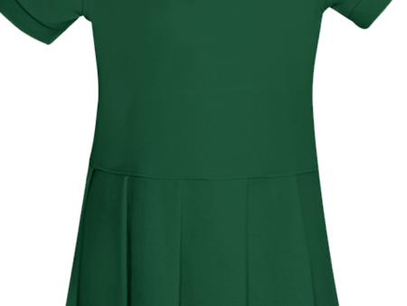 Short Sleeve Pleated Polo Dress on Sale