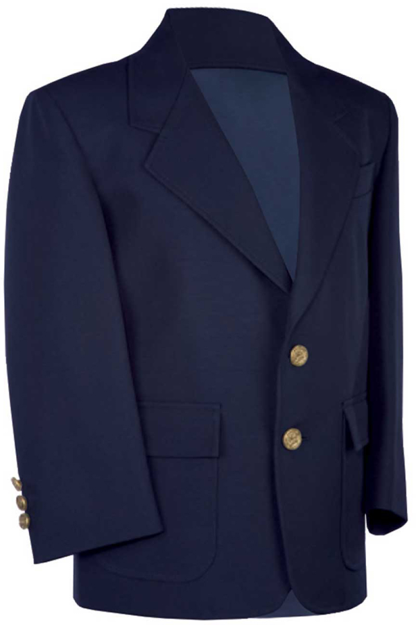 Boys Single Breasted 2 Gold  Button Blazer Discount