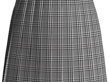 Stitched-Down Knife Pleat Skirt Hot on Sale