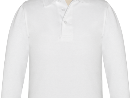 Long Sleeve Banded Jersey Polo on Sale