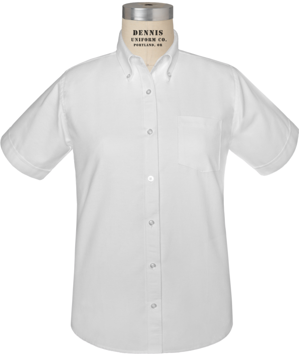 Feminine Fit Short Sleeve Oxford Shirt Sale