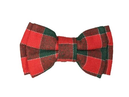 Fashion Pet Bow Tie Plaid Red 1ea MD LG Fashion