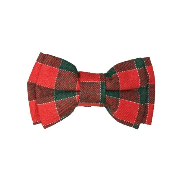 Fashion Pet Bow Tie Plaid Red 1ea MD LG Fashion