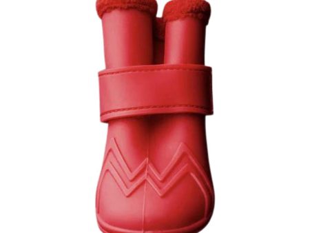 Canada Pooch Dog Wellies Lined Red Medium on Sale