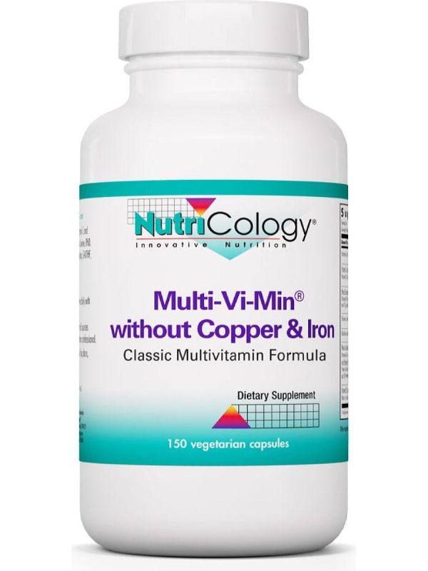 NutriCology, Multi-Vi-Min without Copper & Iron, 150 Vegetarian Capsules Supply