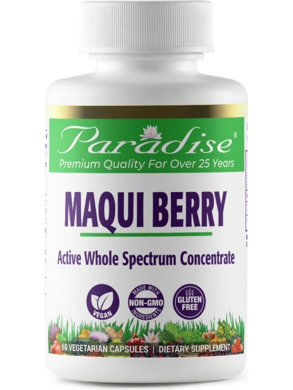 Paradise Herbs, Maqui Berry, Organic, 60 vegetarian capsules Fashion