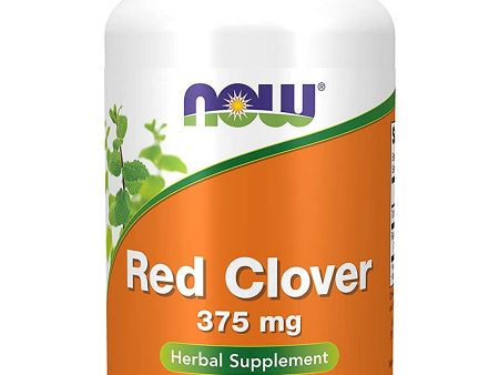 NOW Foods, Red Clover 375 mg, 100 veg capsules Supply