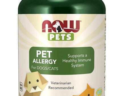 NOW Foods, Pet Allergy Chewable for Dogs Cats, 75 chewable tablets Supply