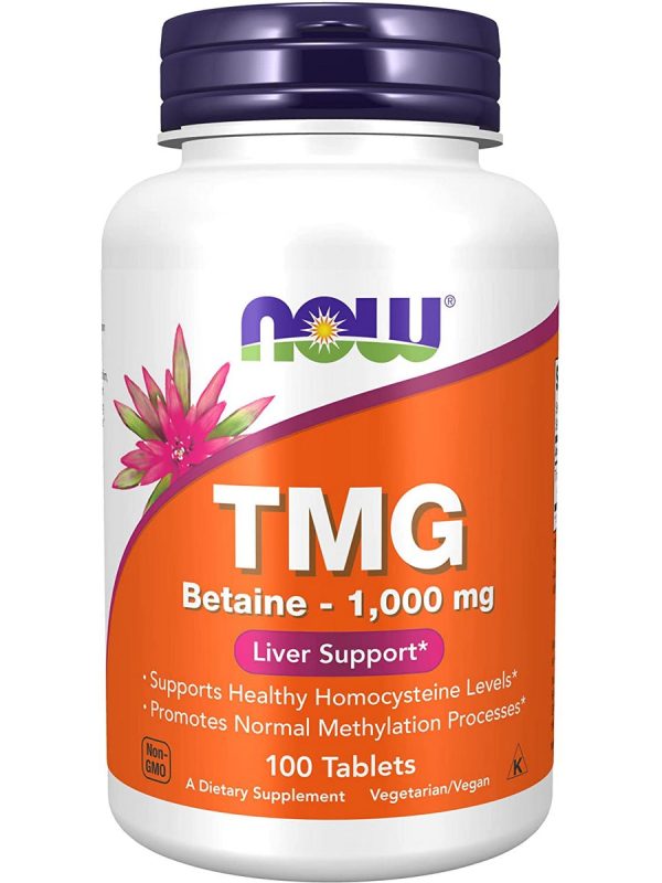 NOW Foods, TMG Betaine 1,000 mg, 100 tablets For Cheap