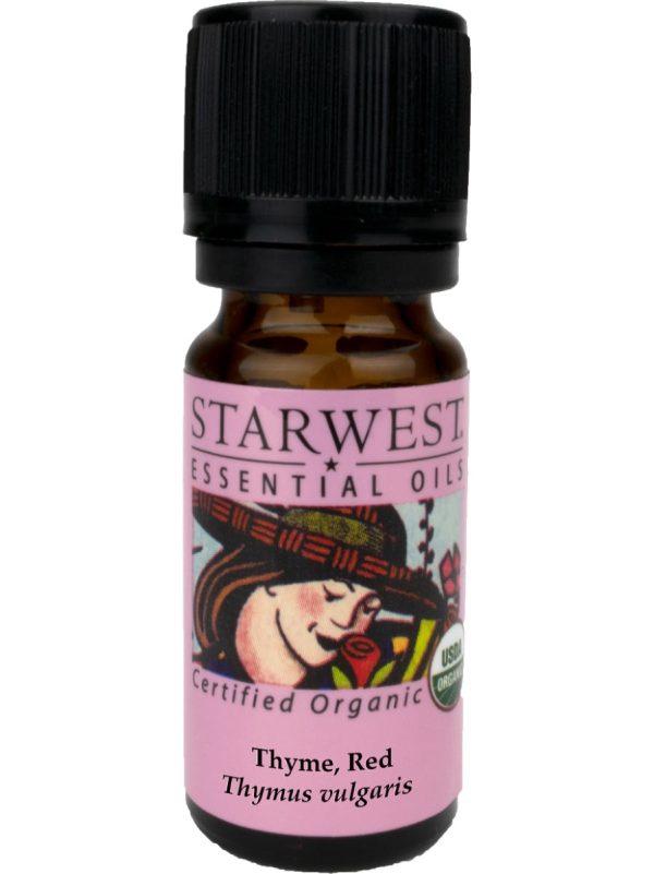 Starwest Botanicals, Thyme Red Essential Oil Organic, 1 3 fl oz Hot on Sale