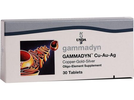 UNDA, Gammadyn Cu-Au-Ag (Copper-Gold-Silver) Oligo-Element Supplement, 30 Tablets Supply