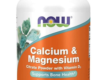 NOW Foods, Calcium & Magnesium Citrate Powder with Vitamin D3, 8 oz Cheap