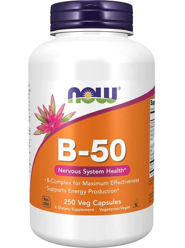 NOW Foods, B-50, 250 veg capsules Fashion