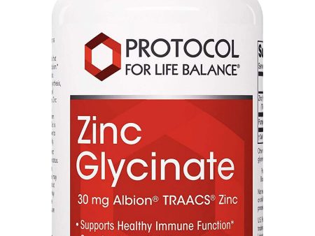 Protocol For Life Balance, Zinc Glycinate, 30 mg, 120 Softgels Hot on Sale