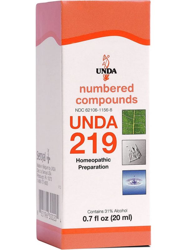 UNDA, UNDA 219 Homeopathic Preparation, 0.7 fl oz Supply