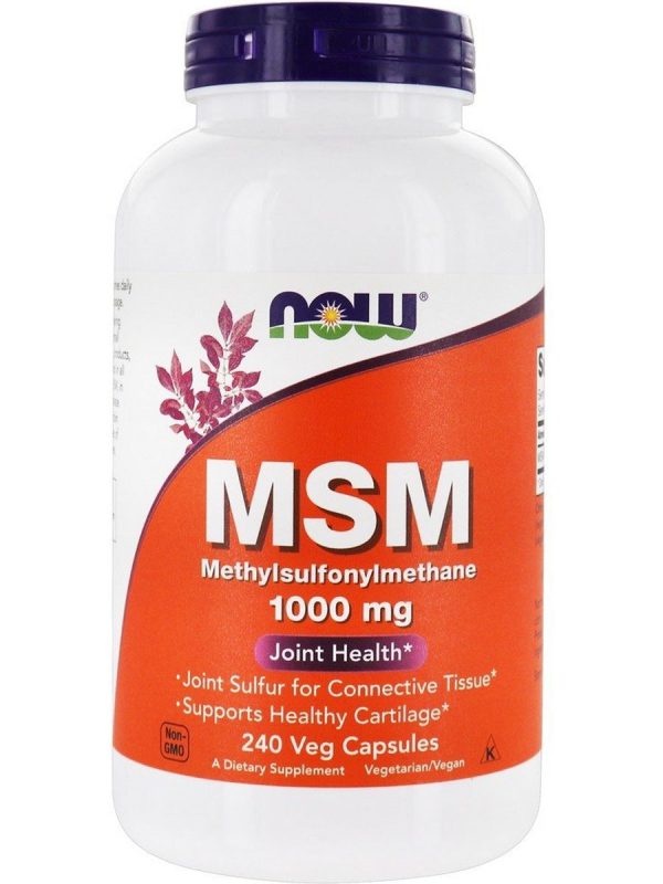 NOW Foods, MSM 1000 mg, 240 veg capsules Supply