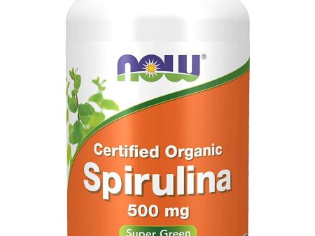 NOW Foods, Spirulina 500 mg, Organic, 100 tablets Hot on Sale