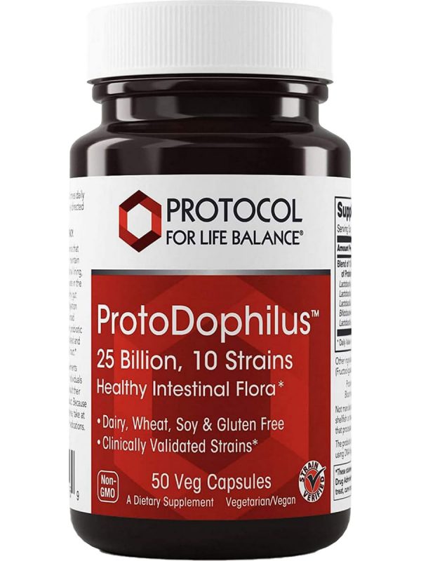 Protocol For Life Balance, ProtoDophilus, 25 Billion, 10 Strains, 50 Veg Capsules Online now