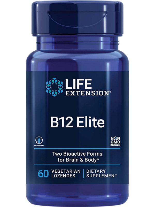 Life Extension, B12 Elite, 60 vegetarian lozenges For Sale