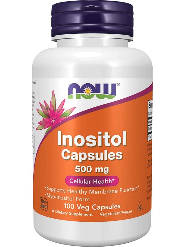 NOW Foods, Inositol 500 mg, 100 veg capsules Discount