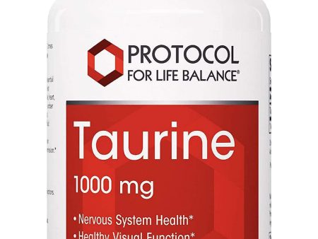 Protocol For Life Balance, Taurine, 1,000 mg, 100 Veg Capsules Online now