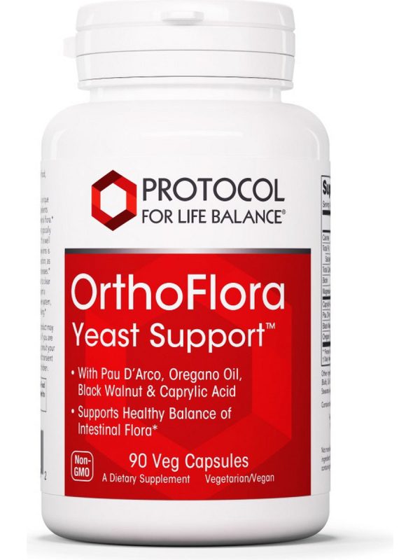 Protocol For Life Balance, OrthoFlora, Yeast Support, 90 Veg Capsules Fashion