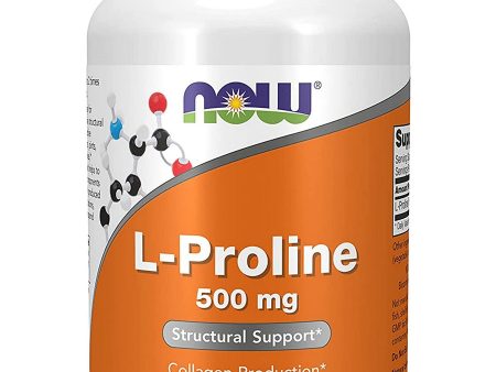 NOW Foods, L-Proline 500 mg, 120 veg capsules Online