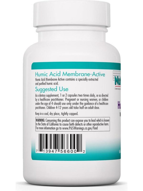 NutriCology, Humic Acid Membrane-Active, 60 Vegetarian Capsules Online Sale