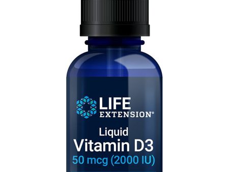 Life Extension, Liquid Vitamin D3, 50 mcg (2000 IU), Mint, 29.57 ml For Sale