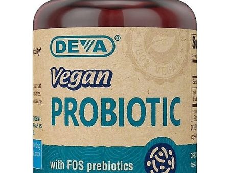 DEVA Nutrition, Vegan Probiotic with FOS prebiotics, 90 Vegan Caps For Discount