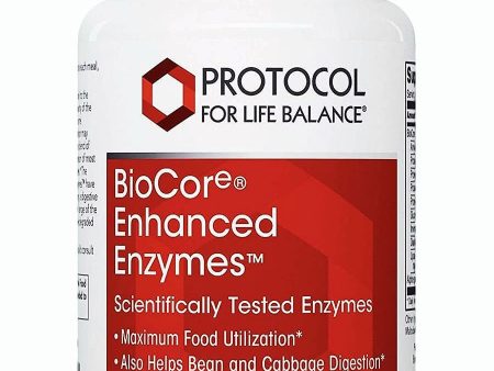 Protocol For Life Balance, BioCore Enhanced Enzymes, 90 Veg Capsules For Cheap