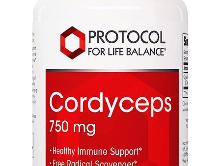 Protocol For Life Balance, Cordyceps, 750 mg, 50 Veg Capsules Supply