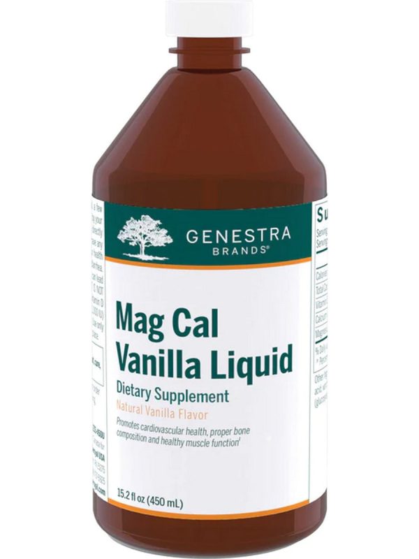 Genestra, Mag Cal Vanilla Liquid Dietary Supplement, 15.2 fl oz Online Hot Sale