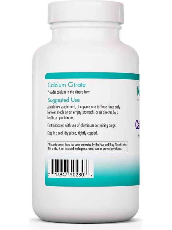 NutriCology, Calcium Citrate Pure, Well-Absorbed Calcium, 180 Vegetarian Capsules Online