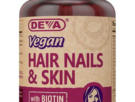 DEVA Nutrition, Vegan Hair Nails & Skin with Biotin, 90 Tablets Supply