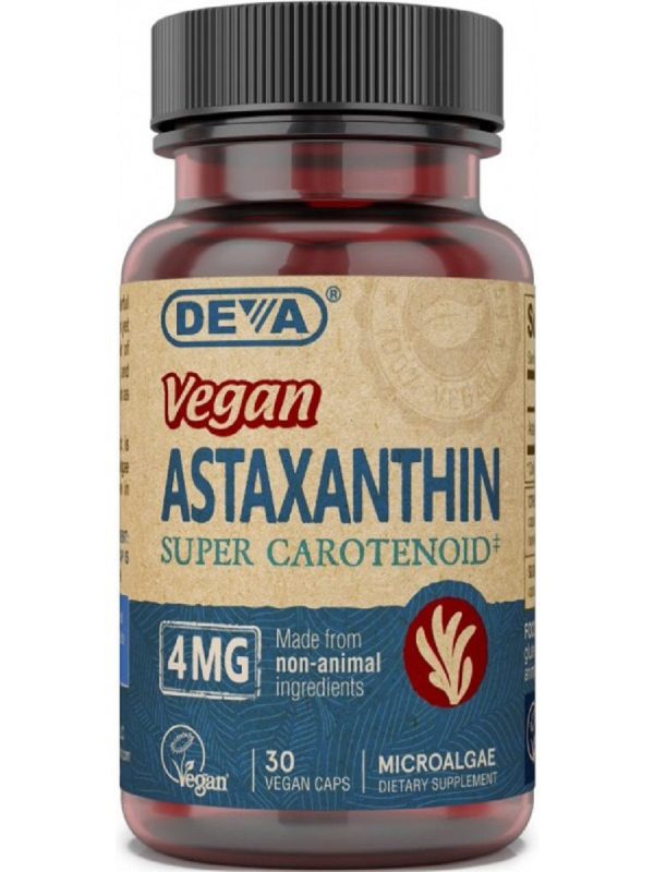 DEVA Nutrition, Vegan Astaxanthin Super Carotenoid, 4 Mg, 30 Vegan Caps Fashion