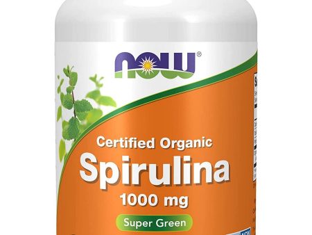 NOW Foods, Spirulina Double Strength, 1000 mg Organic, 120 tablets For Discount