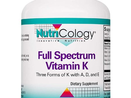 NutriCology, Full Spectrum Vitamin K, 90 softgels Supply