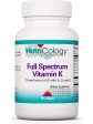 NutriCology, Full Spectrum Vitamin K, 90 softgels Supply