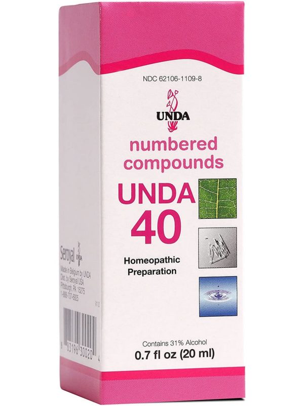 UNDA, UNDA 40 Homeopathic Preparation, 0.7 fl oz Supply