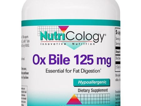 NutriCology, Ox Bile 125 mg Essential for Fat Digestion, 180 vegicaps Fashion