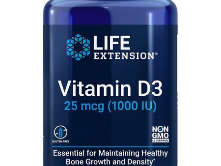 Life Extension, Vitamin D3, 25 mcg (1000 IU), 250 softgels Discount