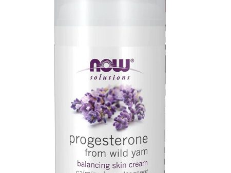 NOW Foods, Progesterone from Wild Yam with Lavender Balancing Skin Cream, 3 oz Hot on Sale